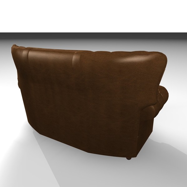 3d model devon 2 seater leather chair - DEVON 2 SEATER LEATHER CHAIR by Carrara1